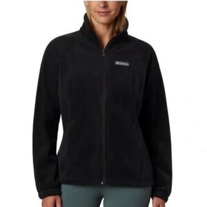 Black Columbia black ZIP up fleece jacket size small